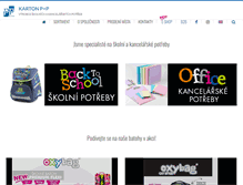 Tablet Screenshot of kartonpp.cz